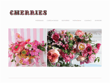 Tablet Screenshot of cherriesflowers.com